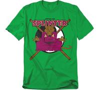 Trevco, inc. TMNT Radical Rat Splinter Unisex T Shirt, Kelly Green, L