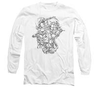 Trevco, inc. TMNT Shinobis Unisex Long Sleeve T Shirt, White, L