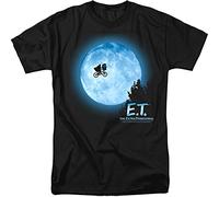 Trevco Men's Et The Movie E.t. Portrait T-Shirt, Moon Black, Large