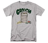 Trevco Sesame Street Grouch Unisex T Shirt, Athletic Heather