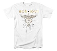 Trevco Unisex Bon Jovi Greatest Hits Unisex T Shirt, White T-Shirt (Pack of 1)