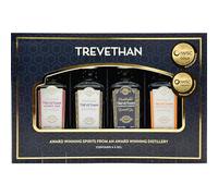 Trevethan Miniature Gin Gift Set - Handcrafted Cornish Gin, Honey Oak, Chauffeur's Reserve, Grapefruit & Lychee - 4 x 5ml Gin Set