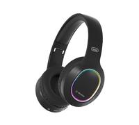 Trevi DJ 12E60 BT Wireless Stereo Headphones with Built-in Microphone and Call Answer Button, Comfortable and Foldable, Micro SD, AUX-IN, Rechargeable Battery, 7-9 Hours Battery Time, Black