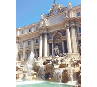 Trevi Fountain Diamond Art Kits Adults, 5D Diamond Painting Rome Diamond Art Kits, Square Drill Diamond Art Painting, DIY Crystal Art Embroidery Pictures Crafts Gem Painting, Room Decor 30x40cm -Zs