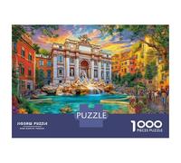 Trevi Fountain_ Italy Puzzles 1000 Piece. Impossible Puzzles Challenge Toy for Adults& Kids Age 14 Years Up 70x50cm/1000pcs