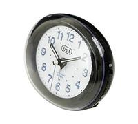 Trevi SL3052 - Compact Bedside Quartz Alarm Clock with LED Backlight - Silent Operation - Quiet no Ticking - Black