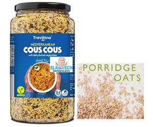 Trevijano Mediterranean Cous Cous with Vegetables, 1kg + Free Slamtech Porridge Sachet