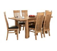 Treviso Oak 6 Seater Extending Dining Set