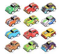 Trevixor 12PCS Decoration Vehicles Set - Diecast Models for Teens Play, Collection Cars for Teens, Matchbox Style Vehicles with Racing Designs