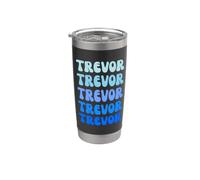 Trevor Name Minimalist Design Stainless Steel Insulated Tumbler