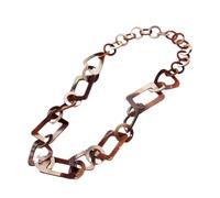 TREWQ All-match Long Sweater Chain Pearlescent Acetate Resin Exaggerated Fashion Atmosphere Personality Long Necklace Handmade Fashion Hip-hop Sweater Decoration W