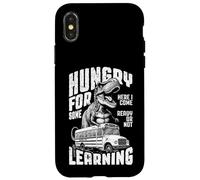 Trex First Day Of Back To School Bus Hungry For Learning Case for iPhone X/XS