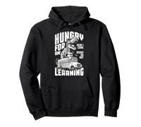 Trex First Day Of Back To School Bus Hungry For Learning Pullover Hoodie