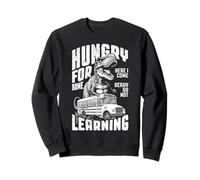 Trex First Day Of Back To School Bus Hungry For Learning Sweatshirt