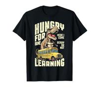 Trex First Day of Back to School Bus Hungry for Learning T-Shirt