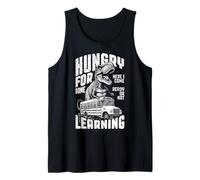 Trex First Day of Back to School Bus Hungry for Learning Tank Top
