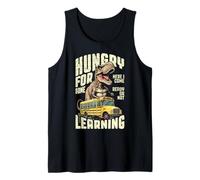 Trex First Day of Back to School Bus Hungry for Learning Tank Top
