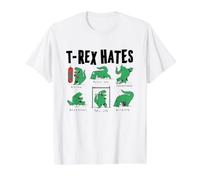 TreX Hates Boxing Push-Ups Handstands Backstroke Pull-Ups Value Graphic T-Shirt, Men, White, XL