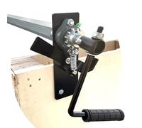 TREXFLOW TF Hand Crank Tarp Roller Kit for Dump Truck Trash Hauler and Trailer Manual Pull - DTR Series, Black, Aluminium, Water Resistant, 8' 6" x 103" (No Tarp, No Retention Bow)