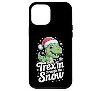 Trex'in Through The Snow Funny Dino Christmas Case for iPhone 12 Pro Max
