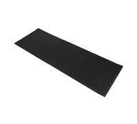 TREXO 3 mm thick gymnastics mat in black, dimensions 173 x 61 cm, fitness mat with non-slip surface, made of PVC, does not absorb sweat or dirt, very light, excellent for yoga (black, 3 mm)