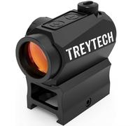 TREYTECH Lynx Compact Red Dot Sight, Motion Awake 2 MOA Red Dot,1x20mm 11-Level Brightness Optic, with Absolute Co Witness Riser, IPX7 Waterproof, 1000G Shockproof Rifle Scope,Fits 20mm Rail Mount