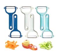 Trez Treamer 6-Pack Vegetable Peelers for Kitchen,Stainless Steel Y P Apple Peeler Set