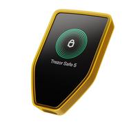 Trezor Silicone Bumper Case Safe 5 - Shock Absorbing Protective Cover (Clear Orange)