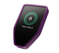 Trezor Silicone Bumper Case Safe 5 - Shock Absorbing Protective Cover (Clear Violet)