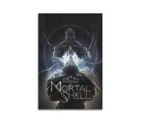 TRFJHDTRE Video Game Mortal Shell Poster Shell Logo Poster Decorative Painting Canvas Wall Posters And Art Picture Print Modern Family Bedroom Decor Posters 16x24inch(40x60cm)