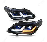 TRGDFDAA Car Lamp Headlights Compatible With For 5th For Generation 5 Series E60 E61 2004-2007 2011 Headlights With Sequential Turn Signal Headlight Assemblies 2pcs