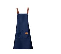 TRgqify-KM Kitchen Aprons For Woman Men Chef Work Apron For Grill Restaurant Bar Shop Cafes Beauty Nails Studios Uniform (Color : Blue, Size : OneSize)