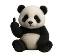 TRgqify-KM Middle Finger Plush Cute Animal Desk Statue Mini Home Office Theme Party Bar Table Mood Decoration Props Gift Accessories(G 20cm)