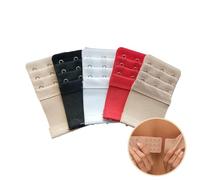 TRHDFW Bra Extender, 3 Hooks 3 Row Soft Stretchy Bra Extensions Bra Band Extender for Women Lady(White,Black,Skin)
