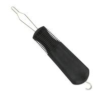 TRHDFW Button Hook & Zipper Pull, Zipper Pull Helper, Easy Grip Button Hook & Clothes Zip Puller, Dress Clothes Tool, Button Shirts Aid, One Hand, Disability, Handicapped and Seniors (Black)