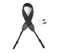 TRHDFW Camera Soft Neoprene Padded Shoulder Neck Strap with Quick Release Buckles Universal Camcorder Vintage Sling Belt Strap for Women Men All DSLR SLR Cameras (Soft Black)