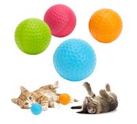 TRHDFW Cat Toy 4 Sponge Balls, Diameter-4.2 cm, Assorted Colours Sponge Balls, 4-Piece