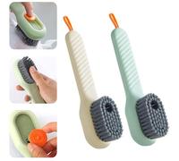 TRHDFW Shoe Ceaning Brush Cleaning Brush Cleaning Boot Brush with Liquid Box Clothing Brush Cleaning Tool Multifunctional Cleaning Laundry Brush 2 Pcs。