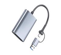 TRHEEE Compactly Aluminum Type B Adapters USB C/A Double Port For Professional Photography Data Transfer 4k Video Aluminum Type B Adapters
