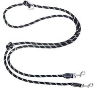 Trhillsbrad Dog Lead 5 m x 10 mm, 208 g, Adjustable Dog Lead for Any Dog, Multifunctional Lead, Double Lead, Shoulder Lead, Robust, Black