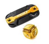 TRHJSC Fit For H0NDA Africa Twin 1100 CRF 1100L CRF1000L NT1100 NT | CNC Motorcycle Front Brake Fluid Reservior Cover Guard Oil Filler Cap(2PCS-Gold)