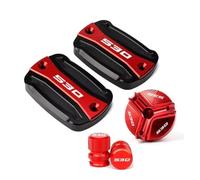 TRHJSC Fit For TMAX 560 530 SX DX T-max Tech Max Tmax560 Tmax530 | Brake Fluid Fuel Reservoir Tank Cap Pump Cover Motorcycle Accessories(5-Red-530)