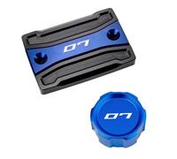 TRHJSC Fit For Yam//aha MT-07 MT07 MT 07 FZ07 2014-2025 2024 2023 | Motorcycle Front Rear Brake Fluid Reservoir Cap Guard Oil Filler Cover Cap(Blue Combo(2pcs))