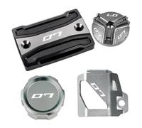 TRHJSC Fit For Yam//aha MT-07 MT07 MT 07 FZ07 2014-2025 2024 2023 | Motorcycle Front Rear Brake Fluid Reservoir Cap Guard Oil Filler Cover Cap(Grey Combo(4pcs))