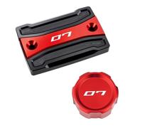TRHJSC Fit For Yam//aha MT-07 MT07 MT 07 FZ07 2014-2025 2024 2023 | Motorcycle Front Rear Brake Fluid Reservoir Cap Guard Oil Filler Cover Cap(Red Combo(2pcs))