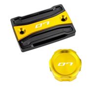 TRHJSC Fit For Yam//aha MT-07 MT07 MT 07 FZ07 2014-2025 2024 2023 | Motorcycle Front Rear Brake Fluid Reservoir Cap Guard Oil Filler Cover Cap(Gold Combo(2pcs))