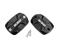 TRHJSC Fit For Yam//aha TMax 560 530 SX DX TMAX 500 TECH MAX | TMAX560 Motorcycle CNC Front Brake Fluid Reservoir Cover Oil Filler Cap(2 Black-530)