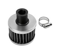 TRHJSC Universal 12mm Motorcycle Interface Air Filters Mini Moto | Air Intake High Flow Crankcase Vent Cover Breather Filters(Silver)