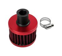 TRHJSC Universal 12mm Motorcycle Interface Air Filters Mini Moto | Air Intake High Flow Crankcase Vent Cover Breather Filters(Red)