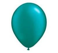 TRI 50 X 12" pearlised/metallic latex turquoise balloons